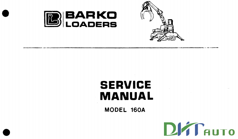 Barko 160a user manual transmission
